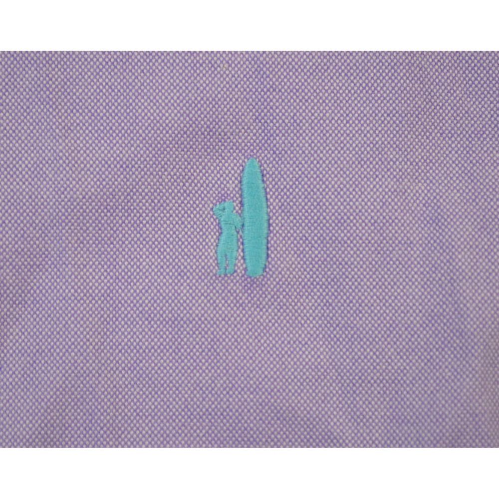 Johnnie O Mens Long Sleeve Button Down Shirt Purple Medium Cotton Tencel Logo - Picture 3 of 9
